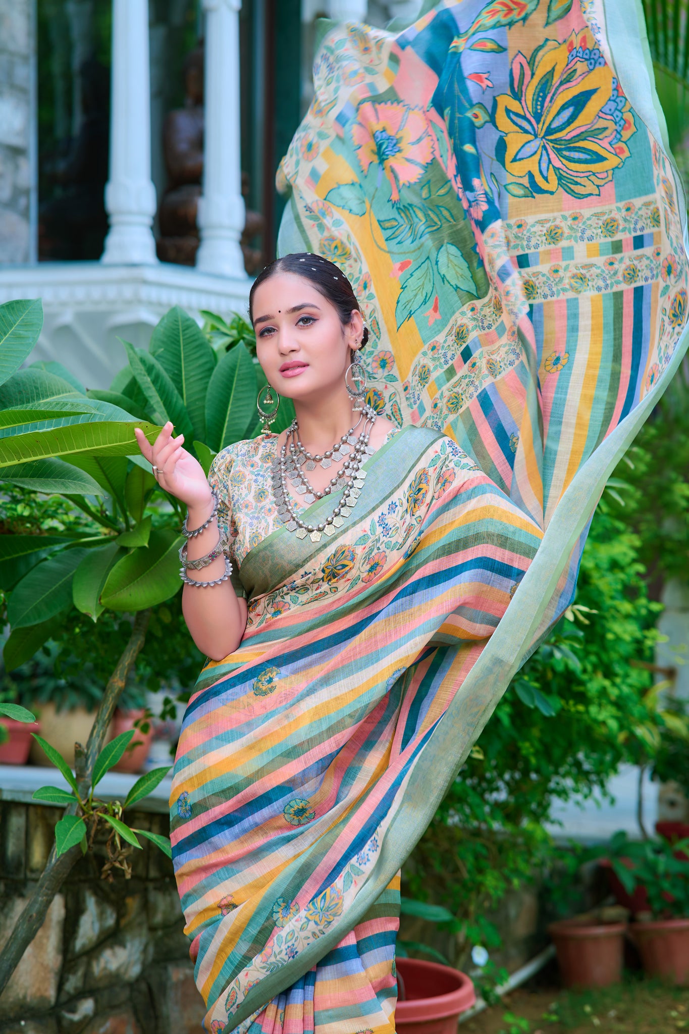 Radiant Cotton Saree – A Perfect Partywear Choice