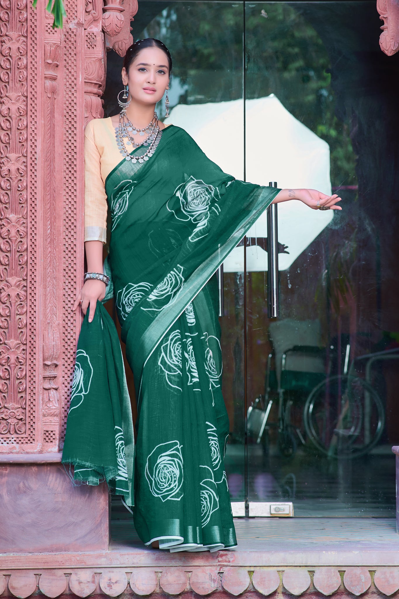 Stylish Cotton Partywear Saree – Timeless Elegance for Celebrations