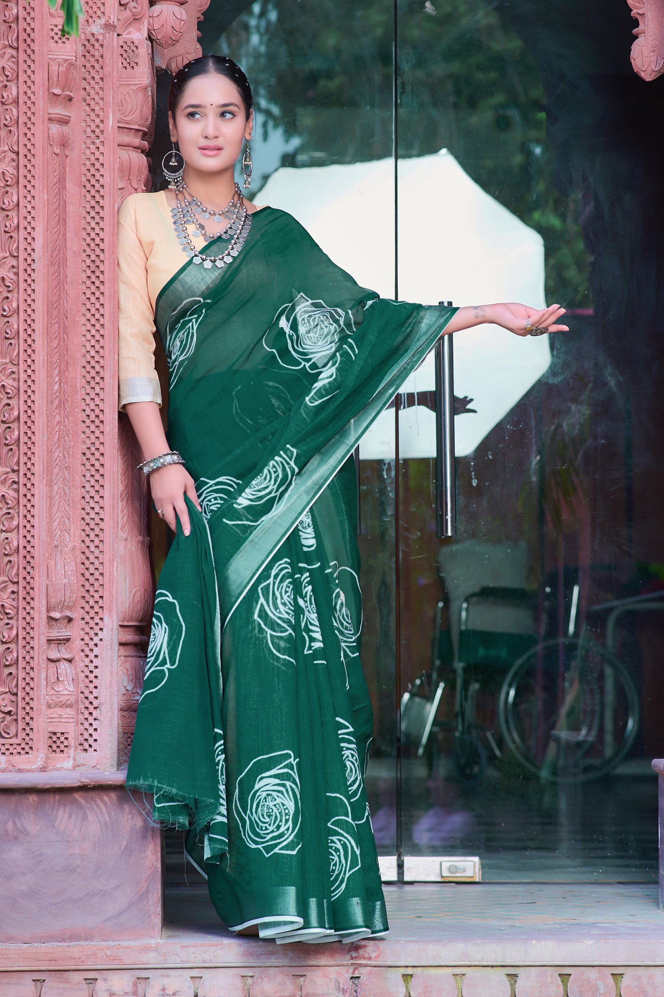 Stylish Cotton Partywear Saree – Timeless Elegance for Celebrations