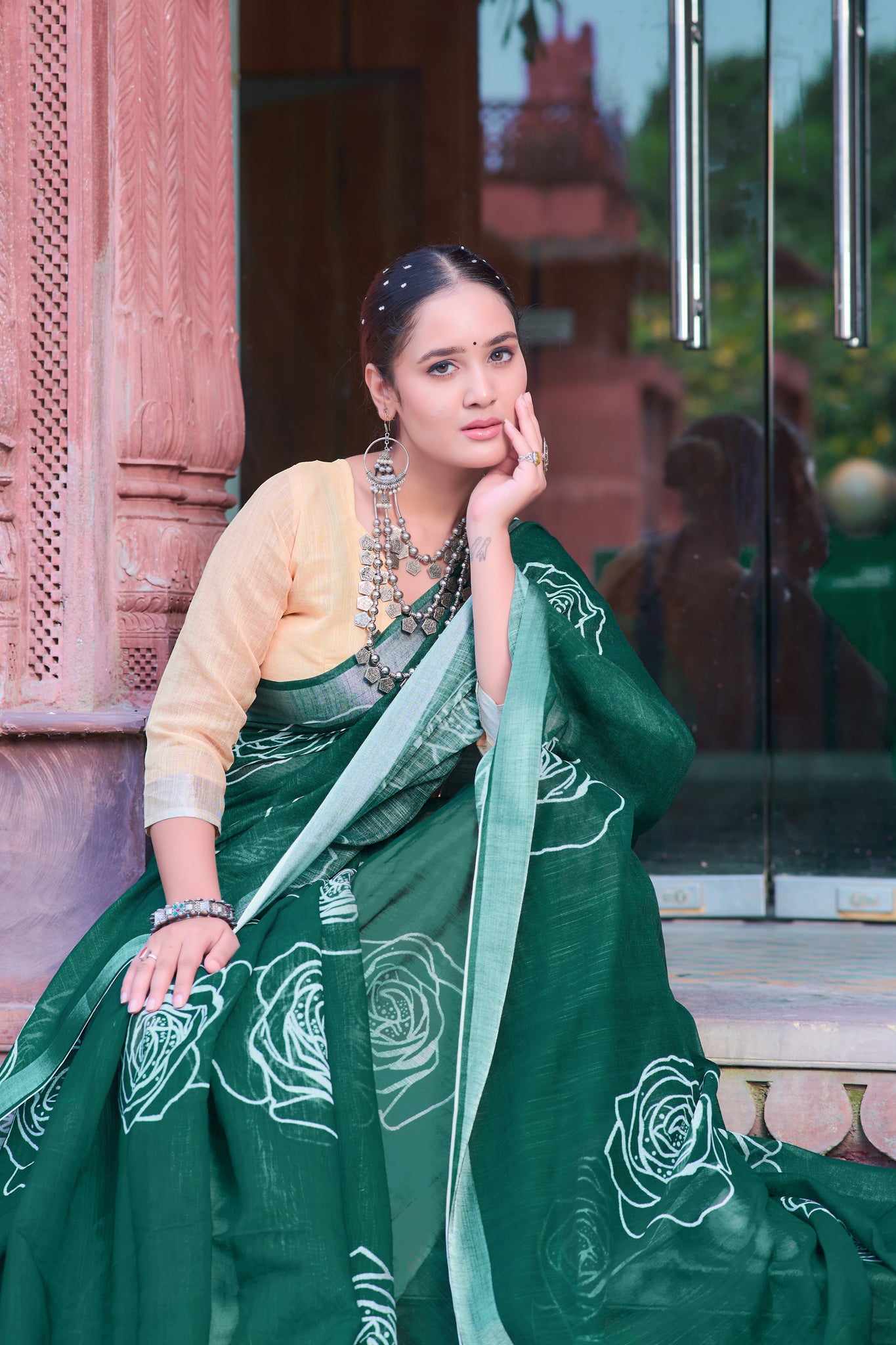 Stylish Cotton Partywear Saree – Timeless Elegance for Celebrations