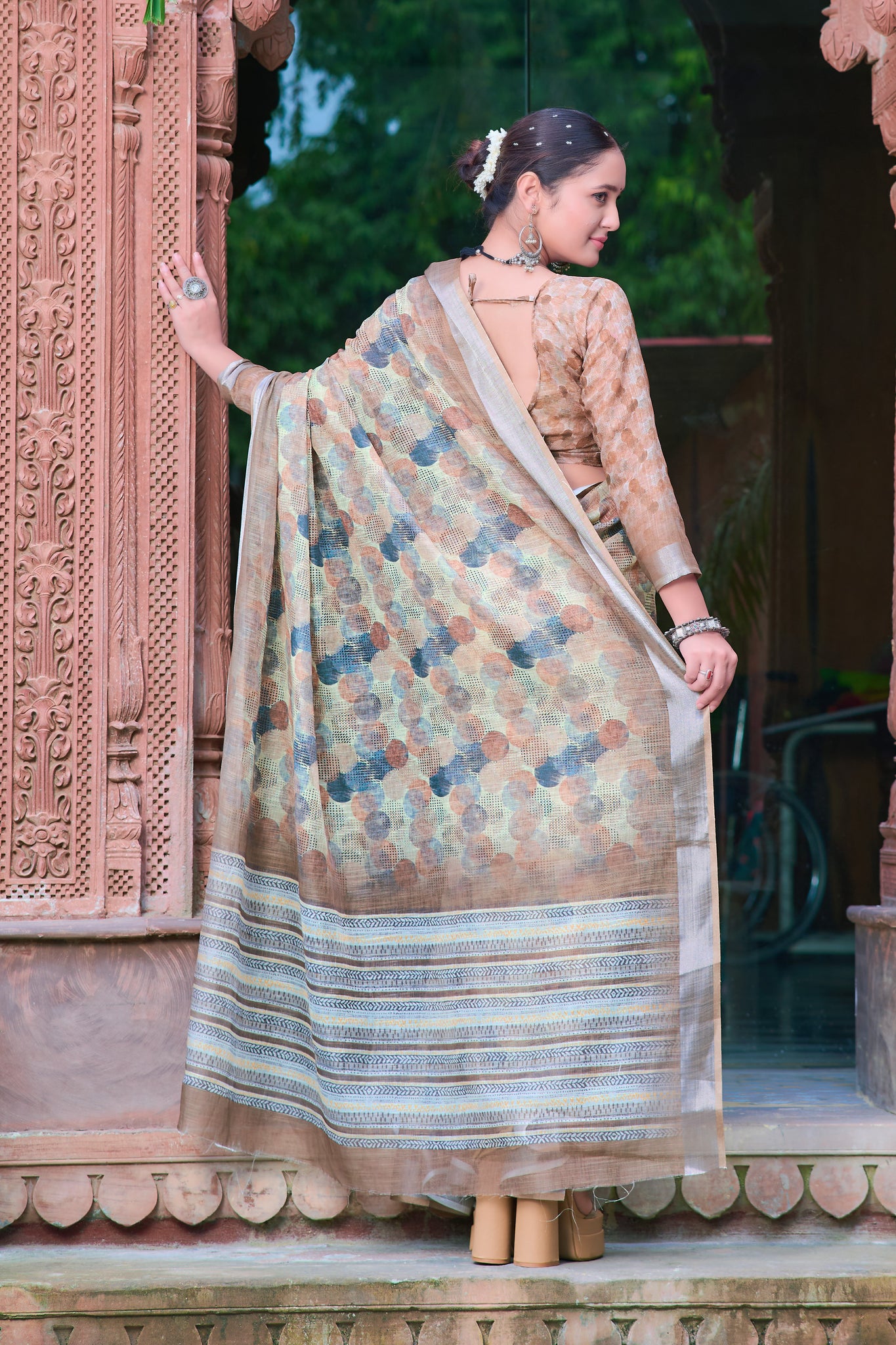 Premium Cotton Partywear Saree – Your Go-To for Any Celebration