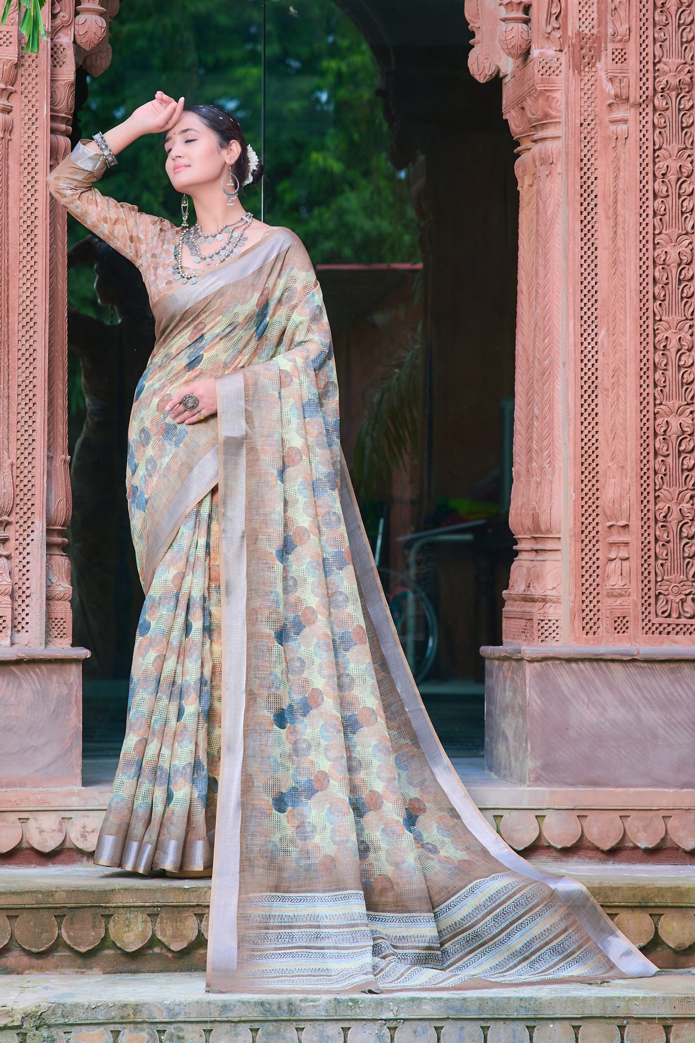 Premium Cotton Partywear Saree – Your Go-To for Any Celebration