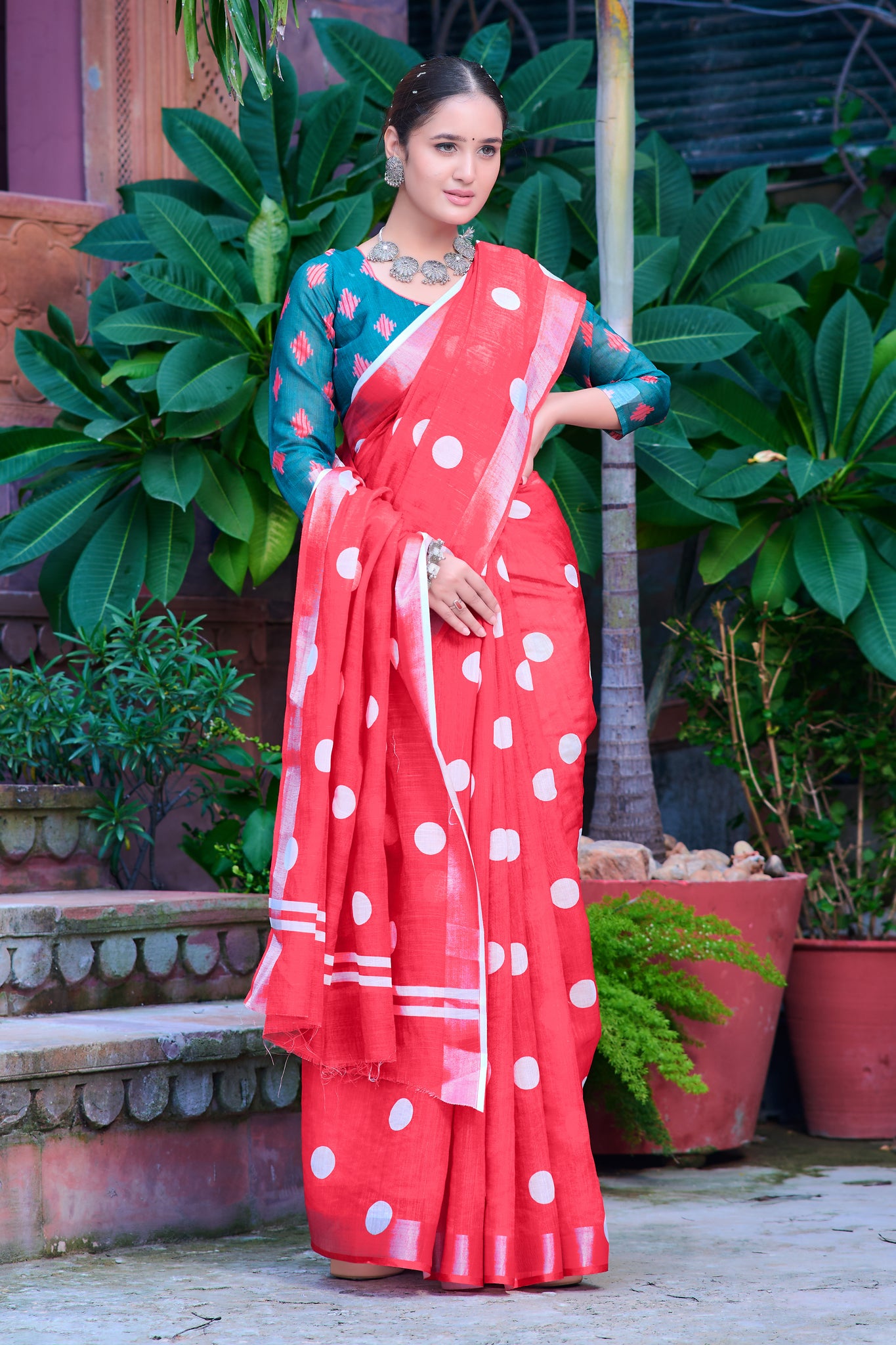 Modern Cotton Partywear Saree – Classic Style for Every Festivity