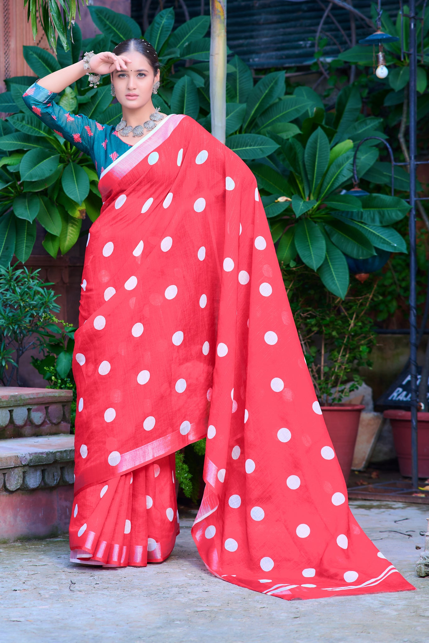 Modern Cotton Partywear Saree – Classic Style for Every Festivity