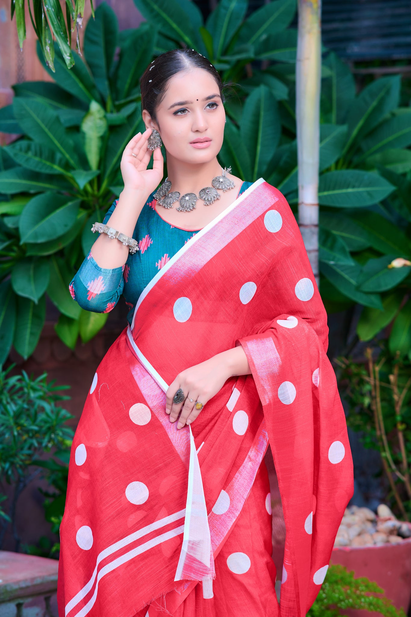 Modern Cotton Partywear Saree – Classic Style for Every Festivity