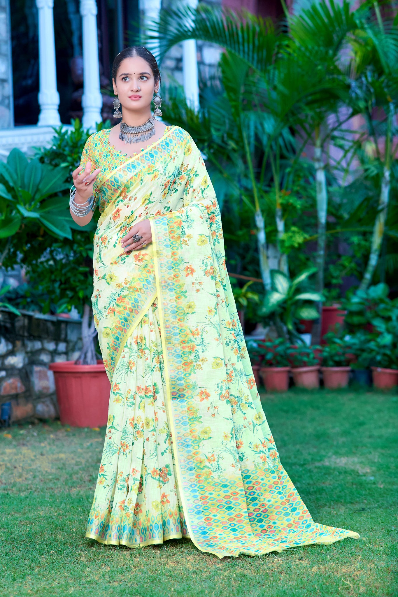 Bold Patterns Soft Textures: Cotton Saree Styles