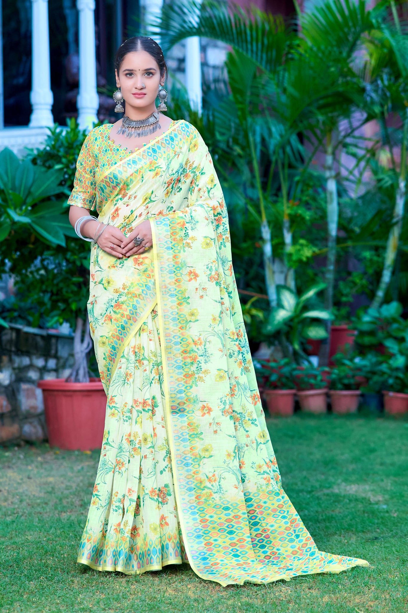 Bold Patterns Soft Textures: Cotton Saree Styles