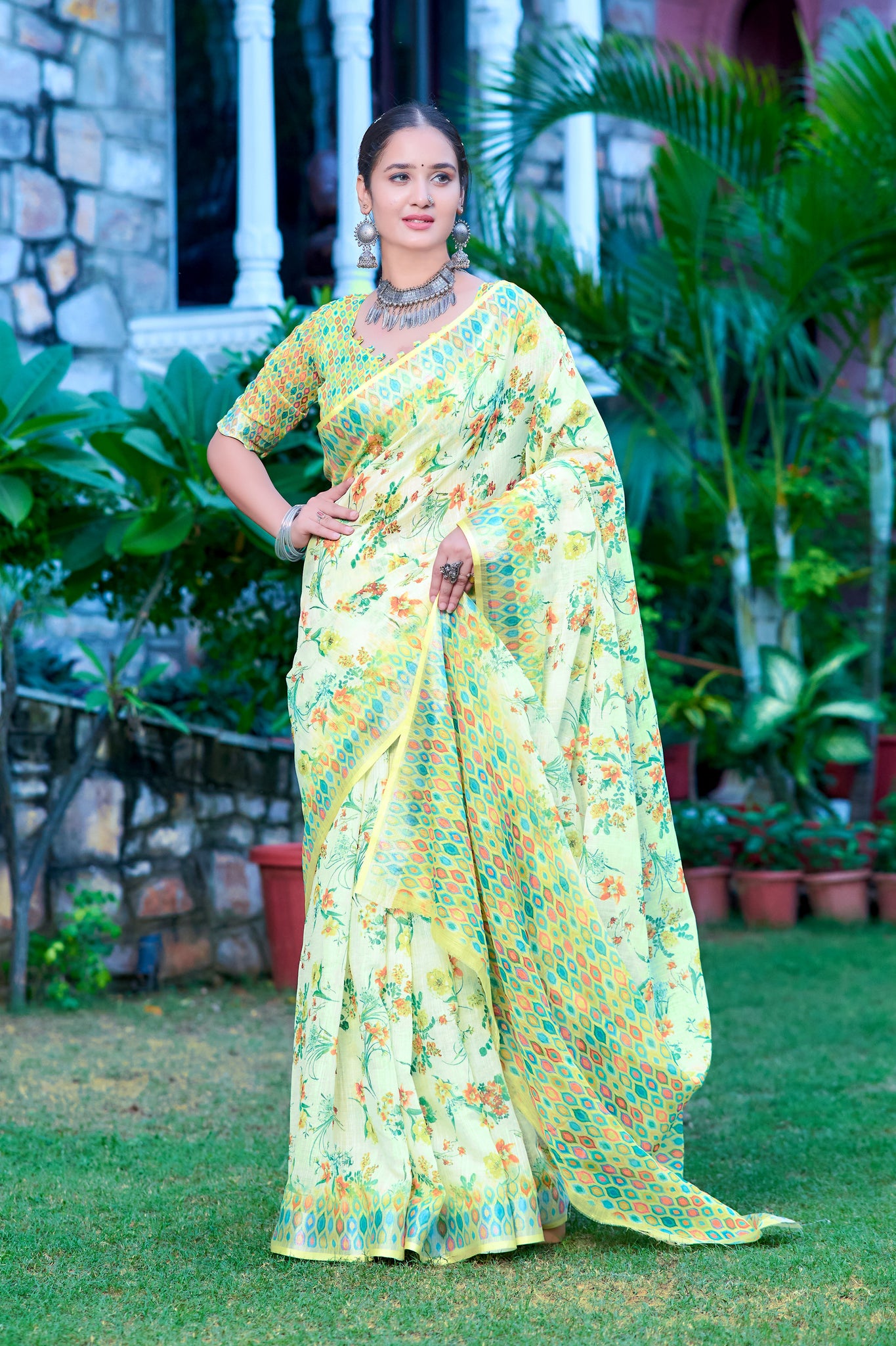 Bold Patterns Soft Textures: Cotton Saree Styles