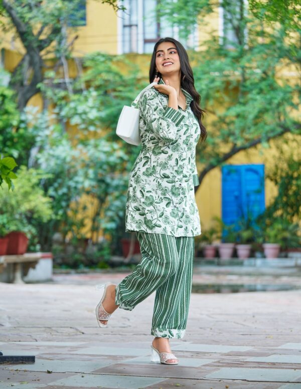 Green Garden Vibe Printed Co-ord Set