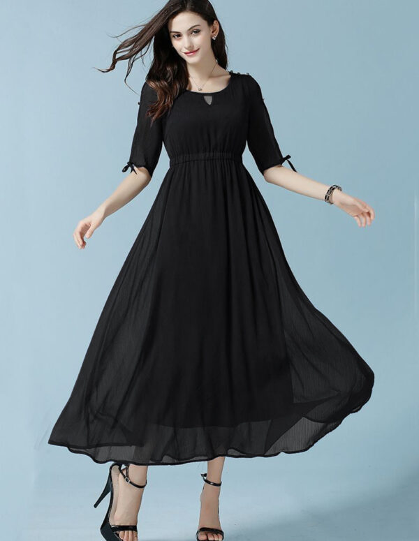 Black Faux Blooming Staylish Kurti 