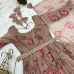 Multi Color Printed Anarkali Kurta Set 