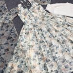 Tabby Organza Printed Anarkali Kurta Suit 