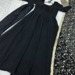 Black Color Sequence Embrodery Work Anarkali Kurta Set 