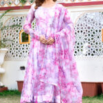 Multi Color Printed Anarkali Kurta Suit 