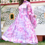 Multi Color Printed Anarkali Kurta Suit 