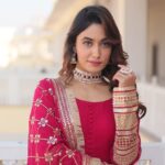 Rani Pink Faux Georgette Sequence Embroidery Work Full Flare Anarkali Suit 