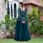 Fancy Embrodery Sequence Fox Blooming Georgette Lahenga Choli 