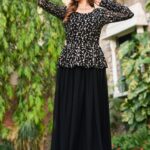 Fancy Embrodery Sequence Fox Blooming Georgette Lahenga Choli 