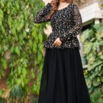 Fancy Embrodery Sequence Fox Blooming Georgette Lahenga Choli 