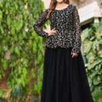 Fancy Embrodery Sequence Fox Blooming Georgette Lahenga Choli 